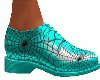 *F TEAL HALLOWEEN SHOES