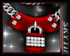 Lock Necklace/Red