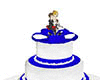 bride and groom Blu Cake