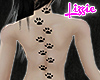 *L* Paw Prints Back Tatt