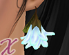 X* Flower Earrings Blue