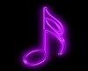 Purple Neon Music Note 2