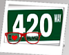 420 WAY STREET SIGN