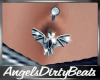 Bat belly piercing
