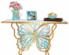 turquois butterfly table