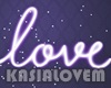 Lilac Neon Sign LOVE