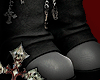 Goth chained boots