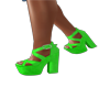 TD Brite Green heels