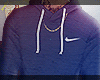 M| Blue hoodie