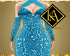 Cocktail Blue Dress  (KA
