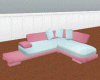 MK Pink/Ice Corner Sofa
