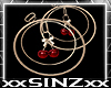 X RUBY XMAS EARRINGS X