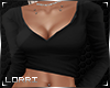 Black Crop Sweater