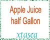 Apple Juice half Gallon