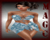 Teal trop design swim se