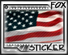 [F] America Flag Stamp