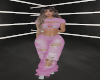 A~Baggy Cut Denims Pink