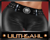LS~RLL LEATHER BLK PANTS