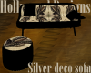 Silver Deco Couch