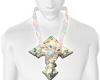 ICY HOLO CROSS CHAIN