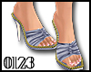 *0123* Blue Drape Sandal