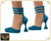 NJ] Satin Aqua shoes