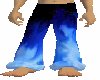 Blue Fire Pants