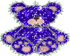 blue glitter bear