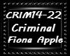[C]Criminal Fiona Apple