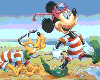 mickey at the beach