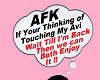 afk Bubble sign