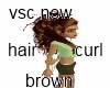 vsc new brown curl hair
