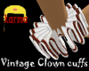 vintage clown cuffs