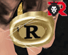 🦁 R Gold Ring
