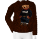 Brown teddy sweater