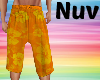 Orange Hawaii Shorts