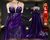 zZ Strapless Purple Gown