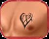 heart triball chest tatt
