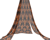 Orange/Black Curtain