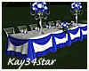 Wedding Table Royal Blue