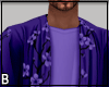 Purple Kimono Shirt Long