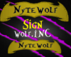NyteWolf  Sign
