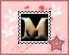 M Letter Stamp