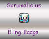 Alien bling badge