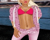 Pink Flowered Hoody