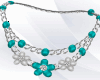 Flowers Turquoise Jewely