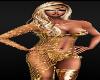 GOLD Bikini Net Dress BOOTS Dancers Halloween Costumes HOT