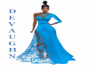 SOLI BLUE LACE GOWN