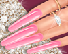 Pink Rings Nails