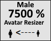 Avatar scaler 7500% Male